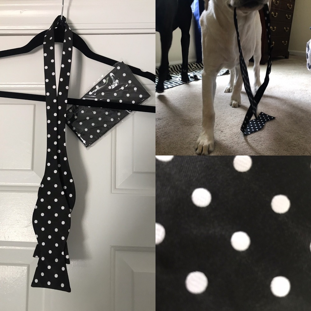 Men’s bowtie + hankie